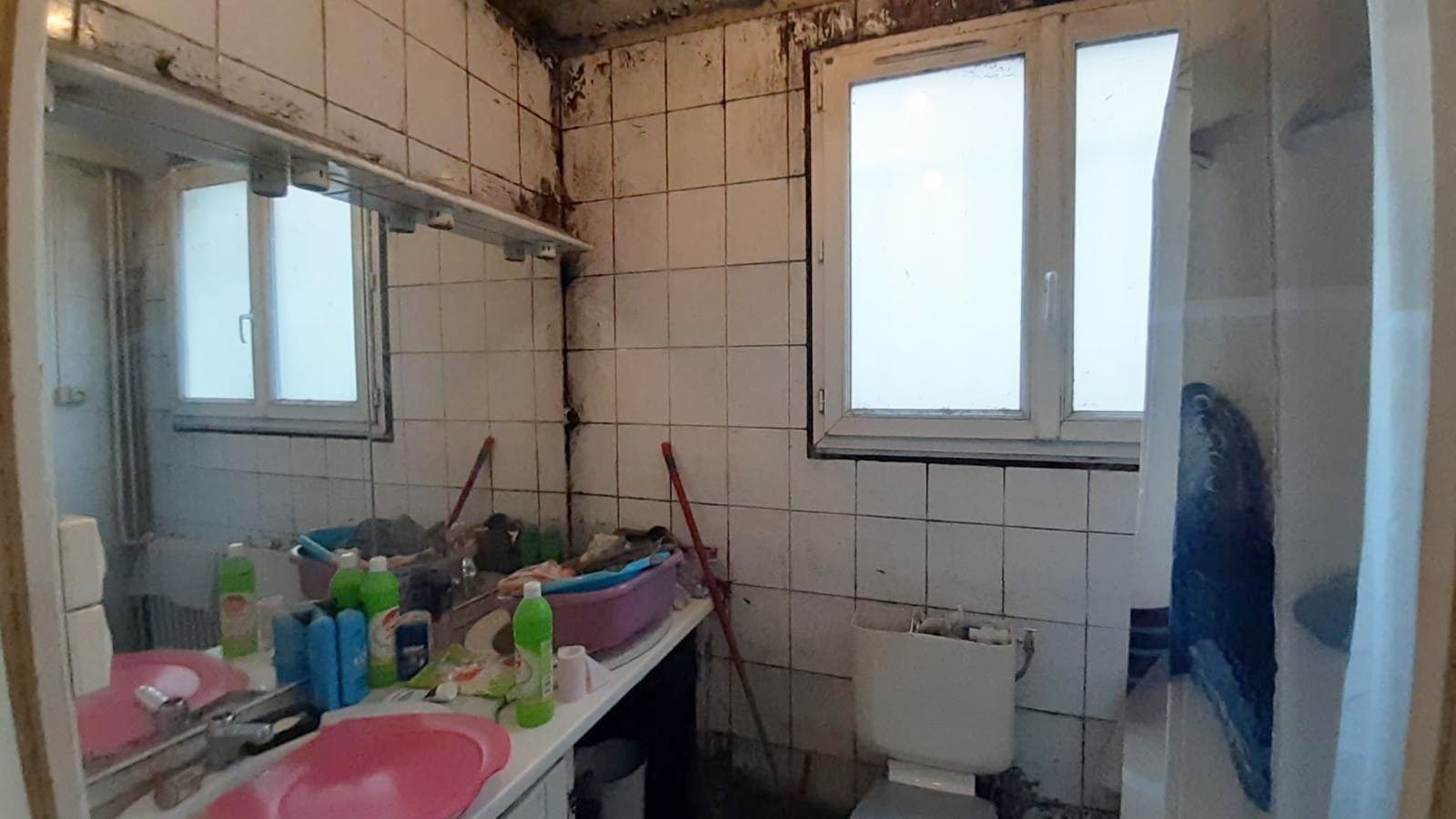 Avant travaux : salle de bain, Maison et dépendance 56 m², Épinay-sur-Seine