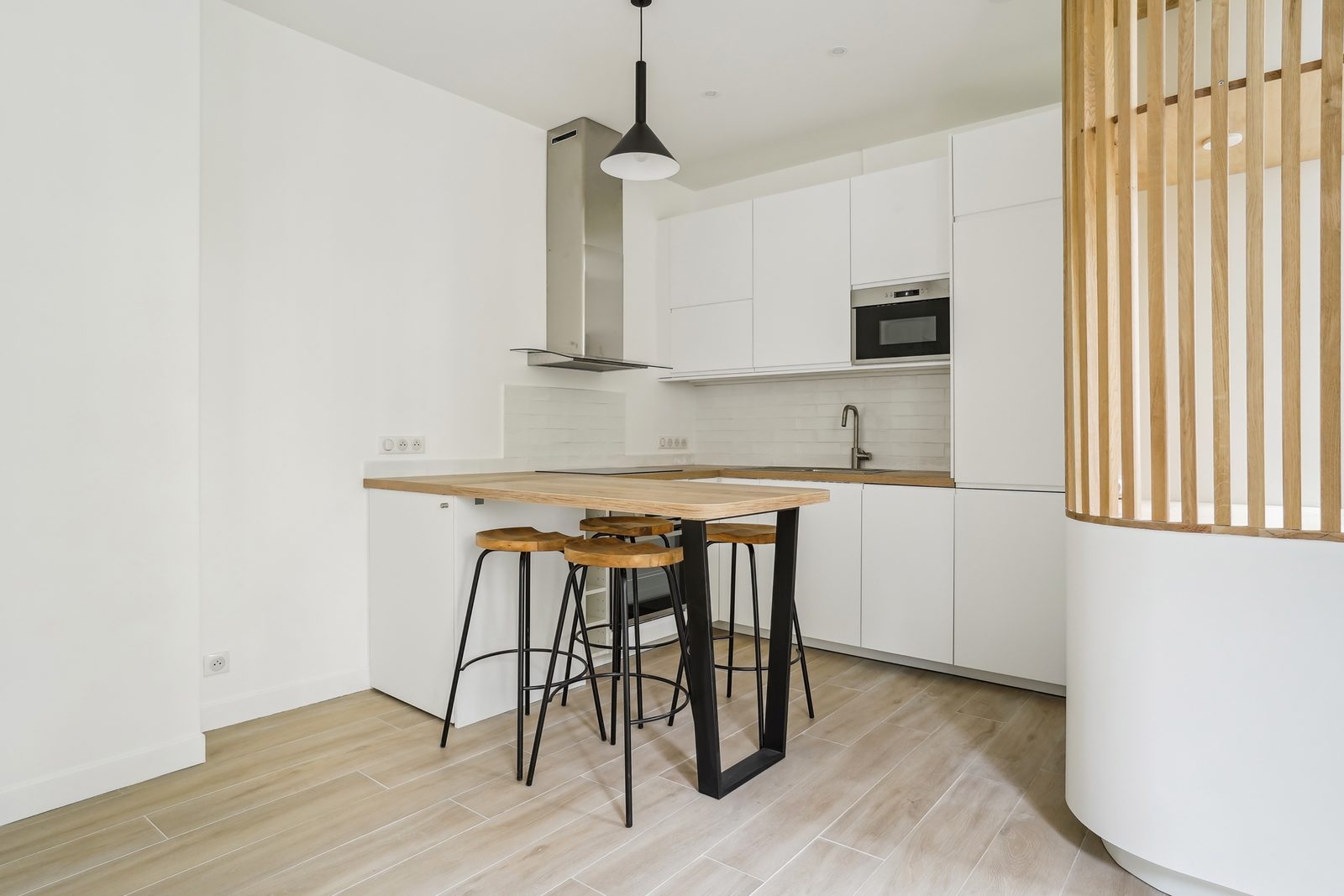 Après travaux : cuisine, Appartement 42 m², Paris 5e