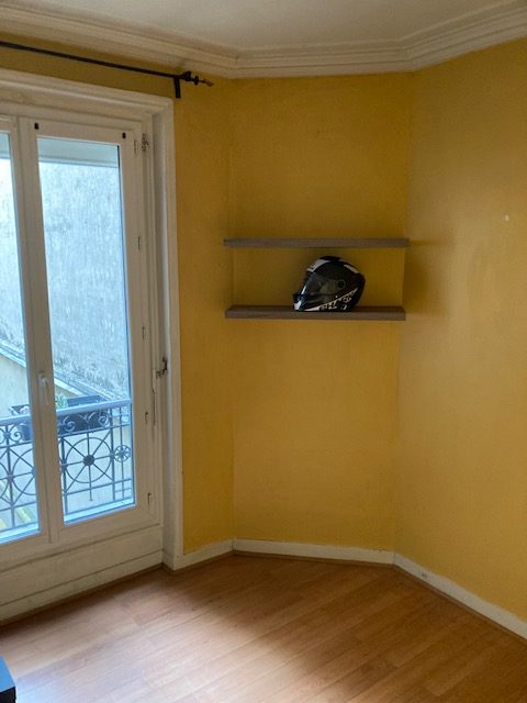 Avant travaux : séjour, Appartement 35 m², Paris 14e
